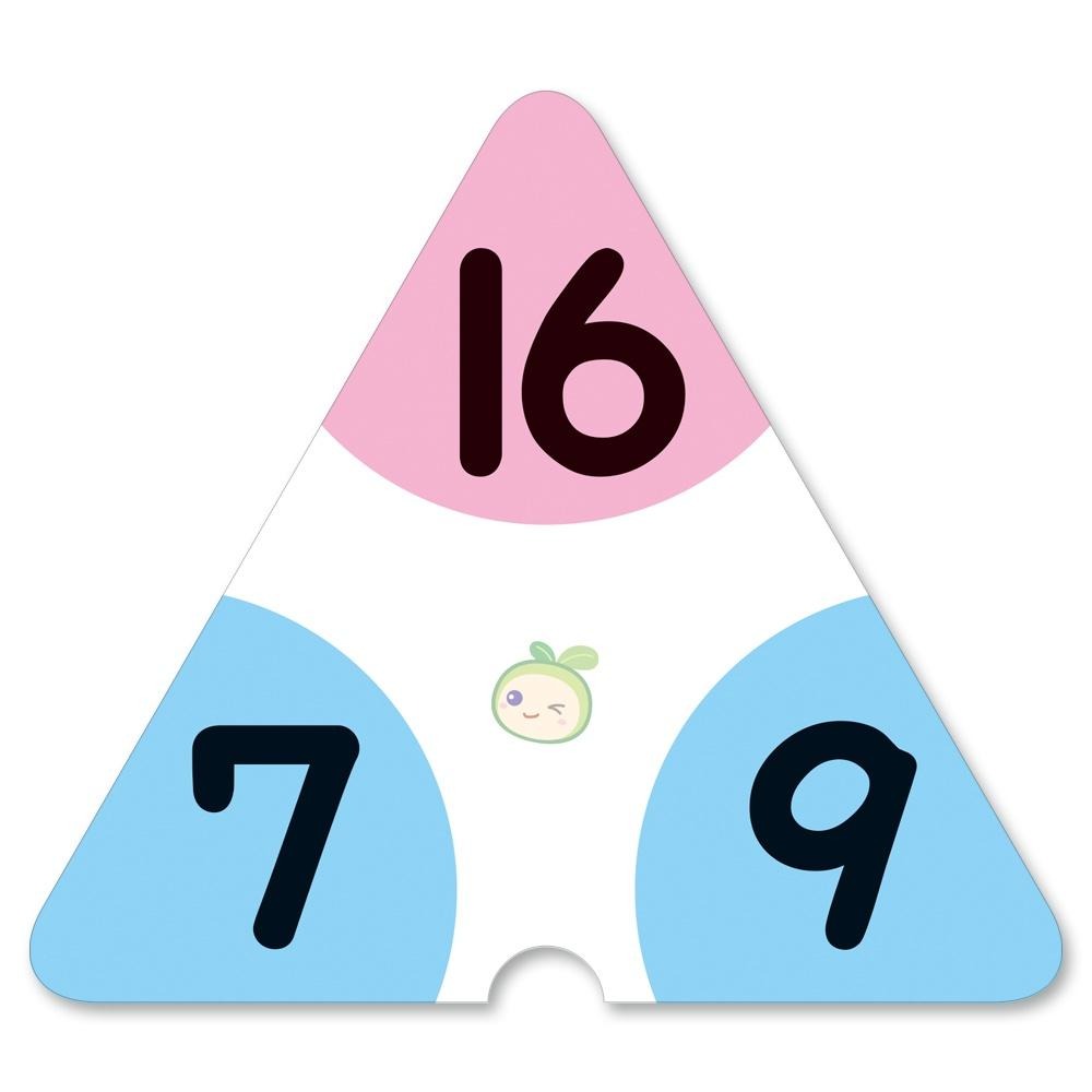 世一/一學就會學習卡/ 三角形數學 加減學習卡/三角形數學 乘除學習卡/  親子家庭-細節圖5