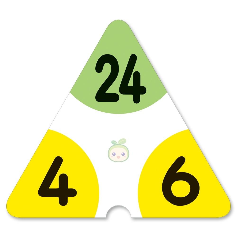 世一/一學就會學習卡/ 三角形數學 加減學習卡/三角形數學 乘除學習卡/  親子家庭-細節圖8