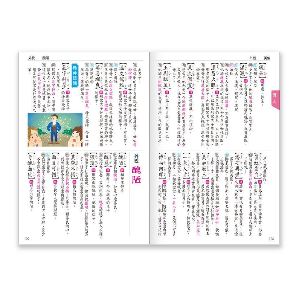 高分作文贏在用好詞 /本書精心編排，依日常生活情境，將5000多個常用生詞、成語， 依最容易查詢的方式分門別類 /親子家庭/-細節圖3