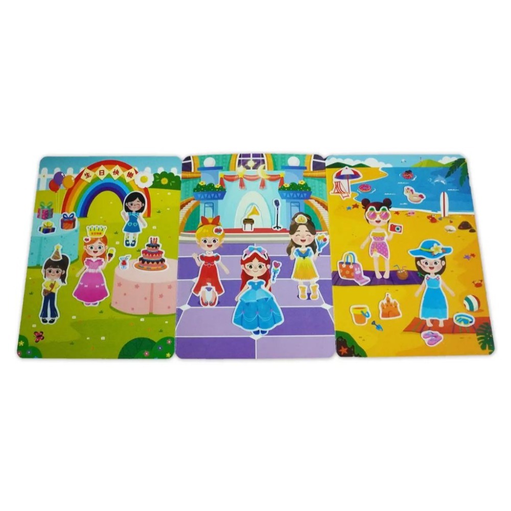 【親子家庭】創意好玩大場景果凍貼紙書 宇宙探險／公主變裝／海底世界／動物樂園 / 恐龍王國 / 交通工具 / 京采 黏貼書 果凍貼 果凍貼★可水洗，光滑的物體均可重複貼-細節圖9