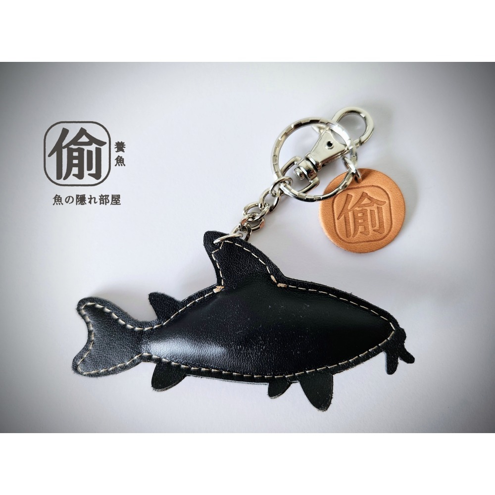 三隻藍月鼠超會吸皮革磁力吊飾-細節圖2