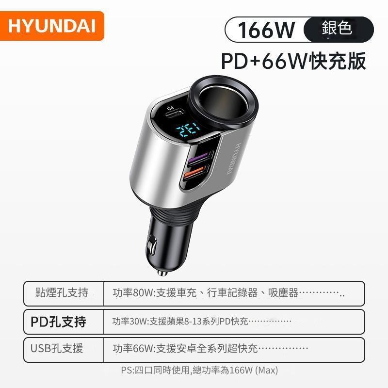 166W大功率快充 點煙孔車充 點煙孔擴充器 USB擴充 汽車手機充電器 蘋果PD快充 USB車充 液晶電壓顯示-細節圖3