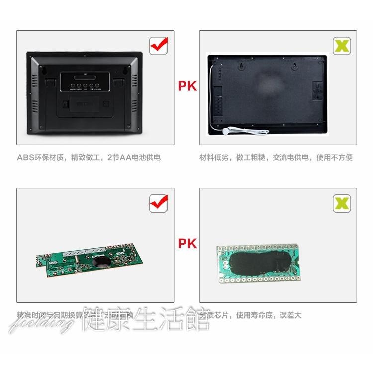 新款 ! 易美特大螢幕老人鐘 同時顯示國曆農曆 萬年曆電子鐘 數位鐘 數位時鐘電子鬧鐘 桌鐘 萬年曆 電子鐘-細節圖8