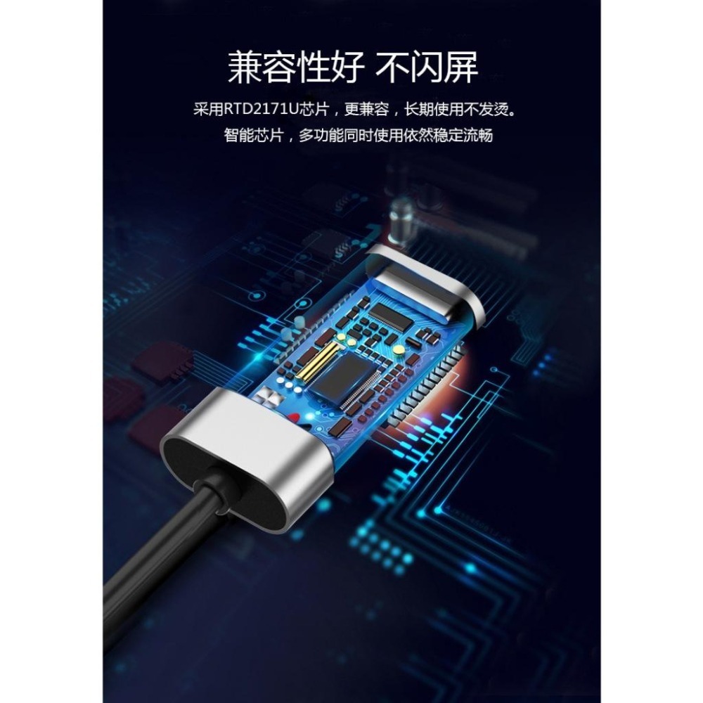 鋁合金 USB 3.1轉Hdmi Type-c轉hdmi Type c to hdmi Type c 轉接頭4K HDR-細節圖2