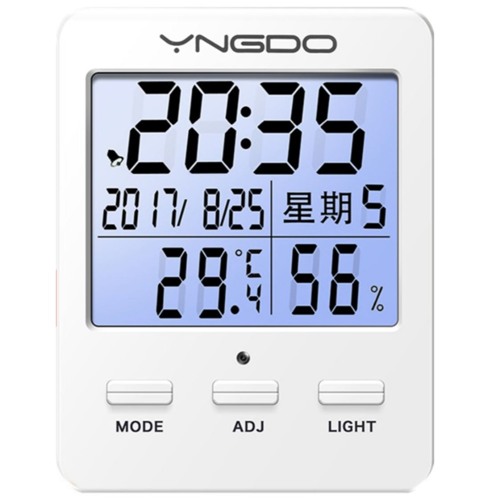 多功能萬年曆 數位鐘 數位時鐘 電子鐘 電子鬧鐘 鬧鐘 時鐘 溫度計 溼度計 背光功能自動光感應-規格圖7