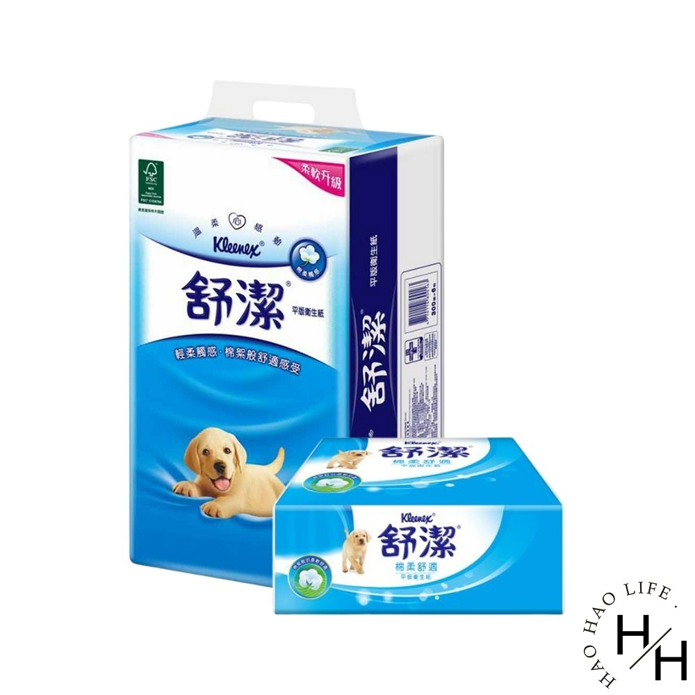 現貨快出 舒潔 棉柔舒適平版衛生紙 300抽x6包/串 大容量張數-規格圖7