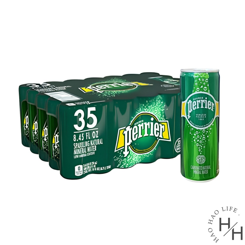 現貨快出 Perrier 沛綠雅 天然氣泡礦泉水 250ml x35罐 限宅配-規格圖7