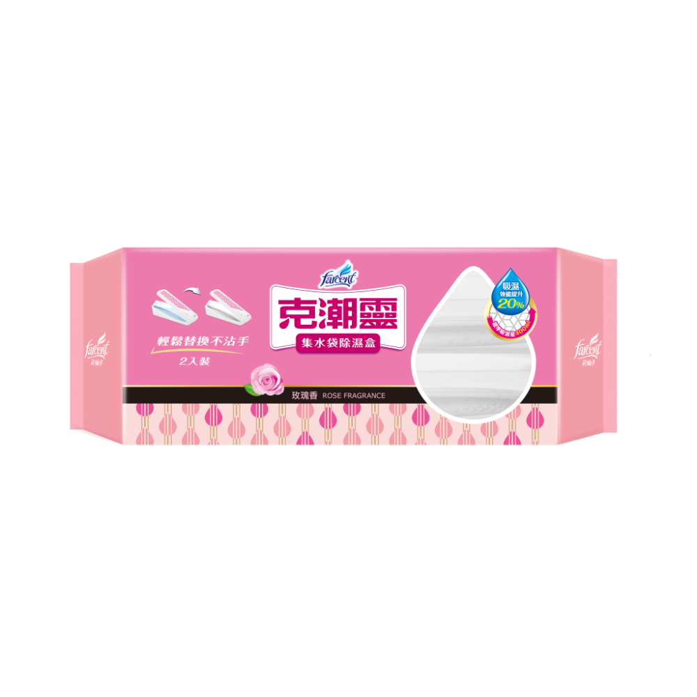 克潮靈 集水袋除濕盒-玫瑰香/去霉味/檜木 獨家超強吸水顆粒 微型小空間除濕機-規格圖6