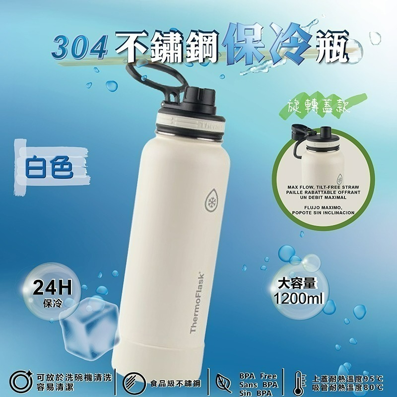 新色上市✨ ThermoFlask 不鏽鋼保冷瓶 1.2公升  漸層系列 好市多 保溫杯 水壺 環保 飲料杯-規格圖8