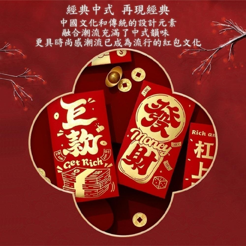 馬年紅包 新春開運 創意紅包 2026紅包袋 新年 過年 紅包袋 包裝袋 紅包 每款6入 馬年 紅包袋 過年紅包 紅包-細節圖4