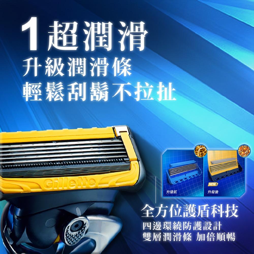 吉列Gillette 現貨快出 鋒護手動刮鬍刀組 刀架 X 1 + 刀頭 X 6 刮鬍裝備 剃鬍刀 好市多-細節圖4