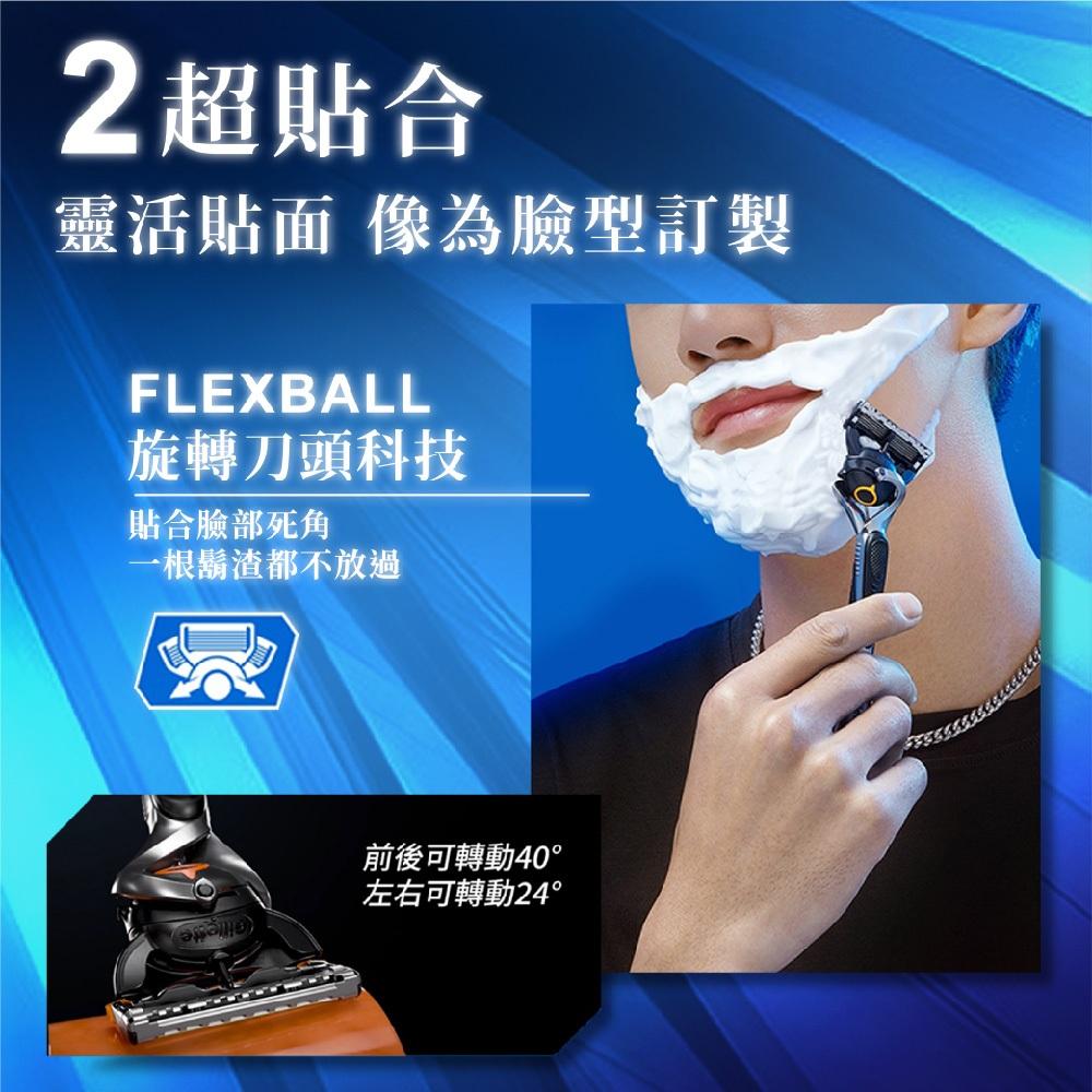 吉列Gillette 現貨快出 鋒護手動刮鬍刀組 刀架 X 1 + 刀頭 X 6 刮鬍裝備 剃鬍刀 好市多-細節圖5