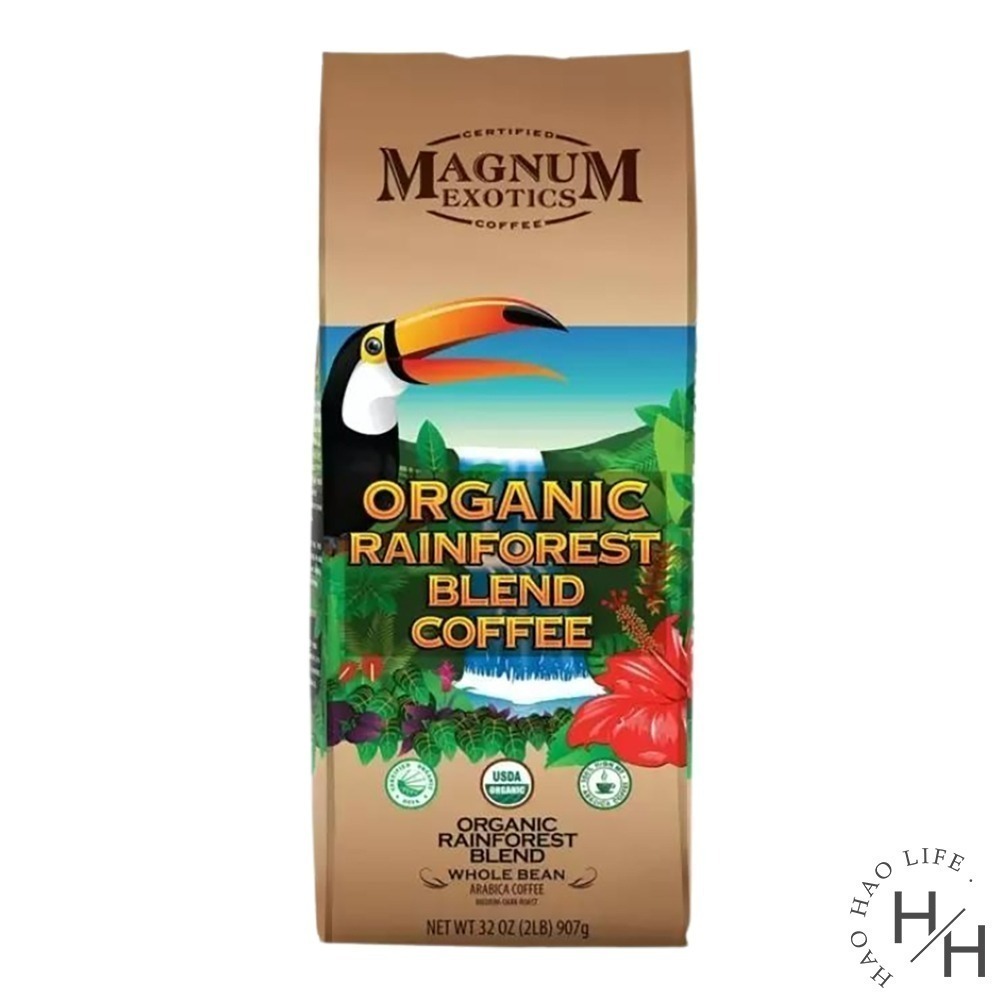 現貨快出 Magnum 熱帶雨林有機咖啡豆 907公克 好市多熱賣咖啡豆-規格圖1