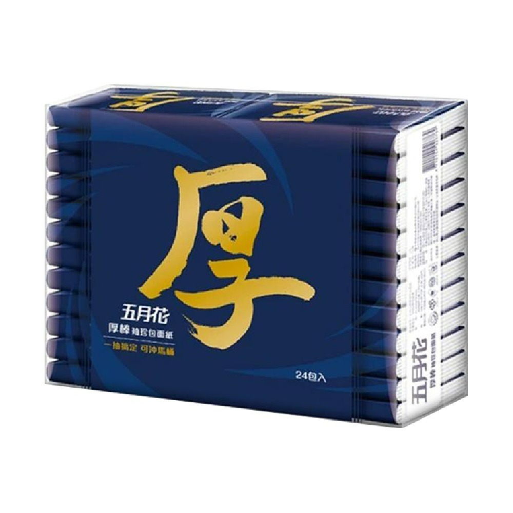 五月花  抽取式衛生紙 厚棒 袖珍包 衛生紙 舒敏 台灣製 厚棒衛生紙 厚衛生紙 8抽 厚磅面紙-規格圖2