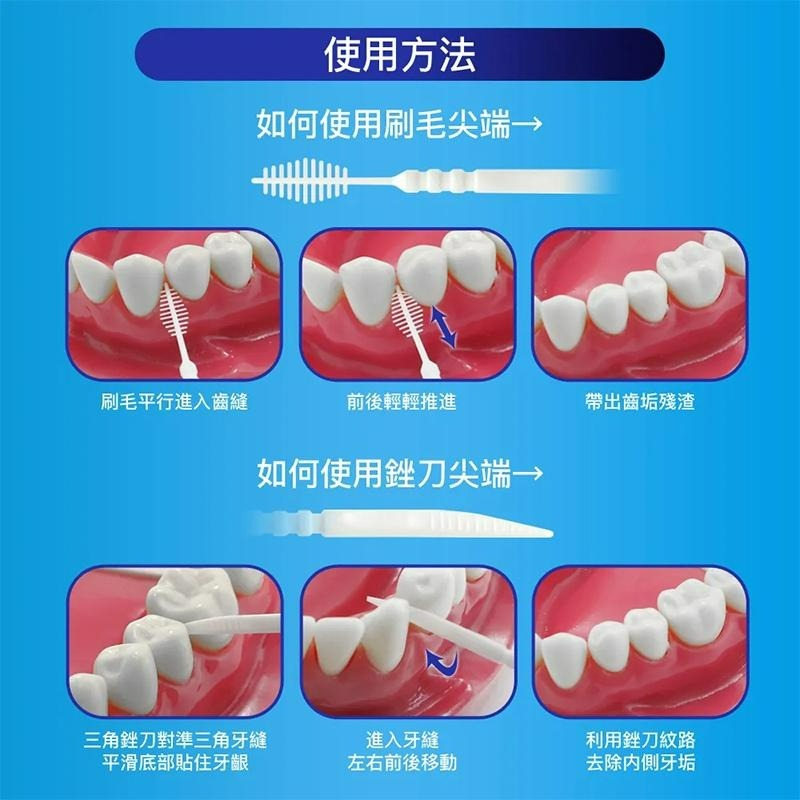 奈森克林 葉形牙籤刷 牙籤 300支 牙籤 牙間刷 牙線 牙刷 雙效牙籤刷 牙齒清潔-細節圖5