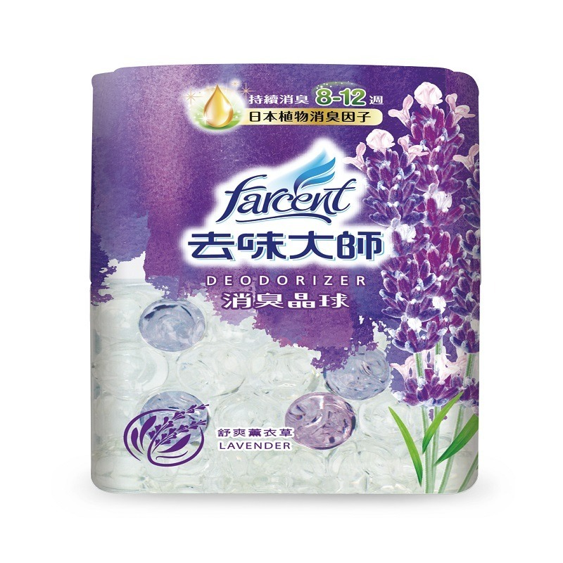 去味大師 消臭晶球 粉戀櫻花/舒爽薰衣草/潔淨亞麻 居家香氛 除臭 芳香劑 日本植物消臭因子 水晶球-規格圖3