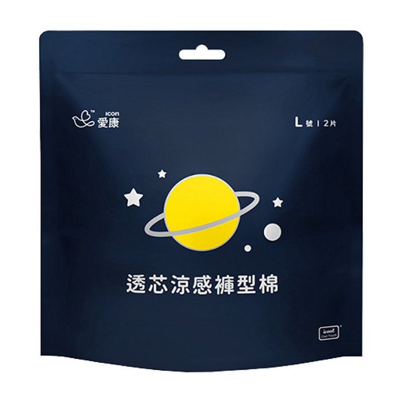 愛康 透芯涼感褲型棉 最新上市 生理棉褲 (M/L/XL) 2片/包 褲型衛生棉-規格圖7