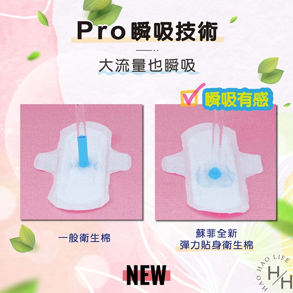 Costco 好市多 蘇菲 彈力貼身 超薄日用衛生棉 23公分 15片 X 8包-細節圖4