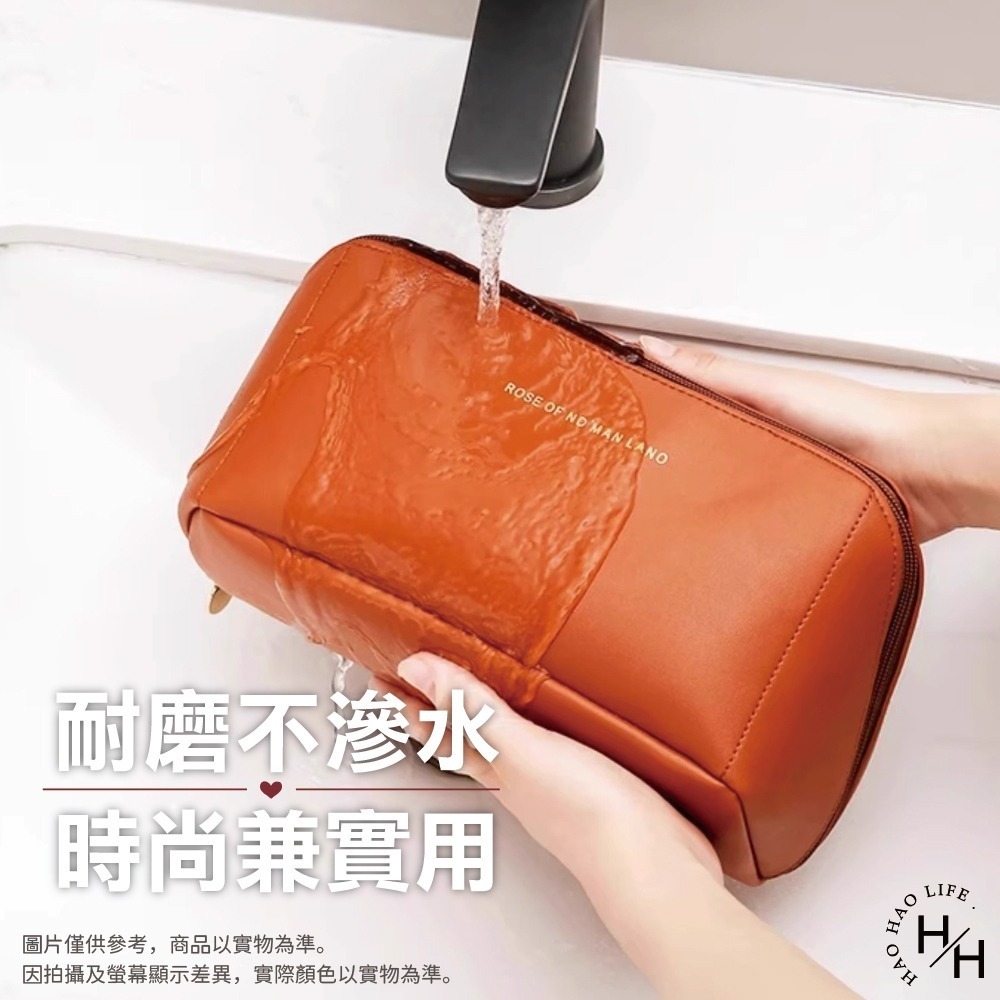 現貨快出 【輕奢風旅行化妝包】枕頭化妝包 風琴化妝包 化妝品收納包 洗漱包 枕頭包 大容量化妝包 手提化妝包 枕頭包-細節圖7