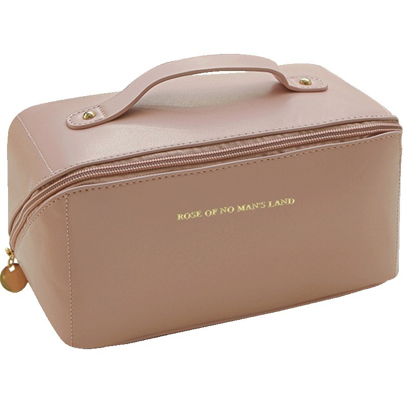 現貨快出 【輕奢風旅行化妝包】枕頭化妝包 風琴化妝包 化妝品收納包 洗漱包 枕頭包 大容量化妝包 手提化妝包 枕頭包-規格圖7