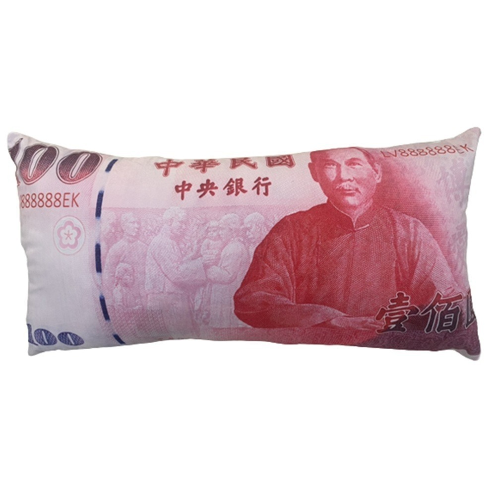 台幣抱枕 聖誕節交換禮物 100元抱枕 1000元抱枕 整人禮物 30*50-規格圖2