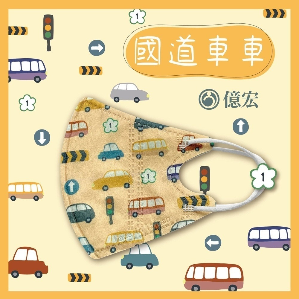 億宏🌟新色上市🌟現貨快出🌟卡通系列兒童口罩 🌟 3D兒童立體醫療口罩 30入 🌟國小學童必備(3-11歲)-規格圖10