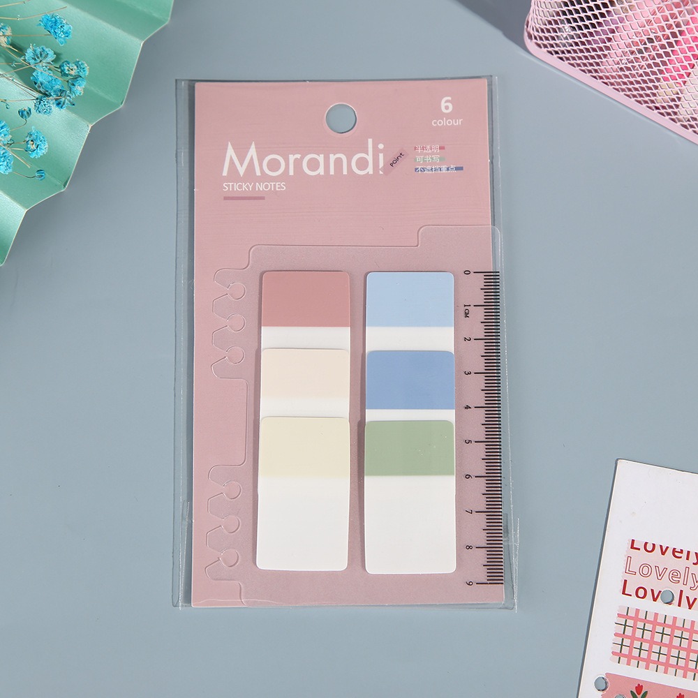 莫蘭迪標籤貼 標籤貼紙 便利貼 標記貼紙 彩色螢光貼 條狀標記 目錄分頁 手帳 事務辦公 上班族 學生-規格圖7