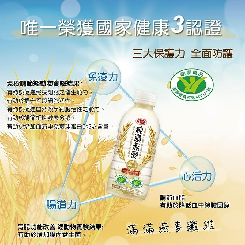 【箱購現貨快出】 愛之味 純濃燕麥/蜂蜜燕麥 340ml X 12瓶/箱 燕麥飲 好市多 大容量規格-細節圖4