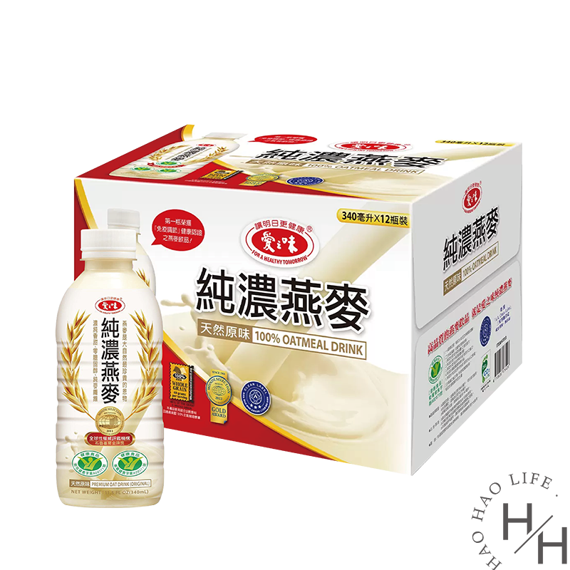 【箱購現貨快出】 愛之味 純濃燕麥/蜂蜜燕麥 340ml X 12瓶/箱 燕麥飲 好市多 大容量規格-規格圖9