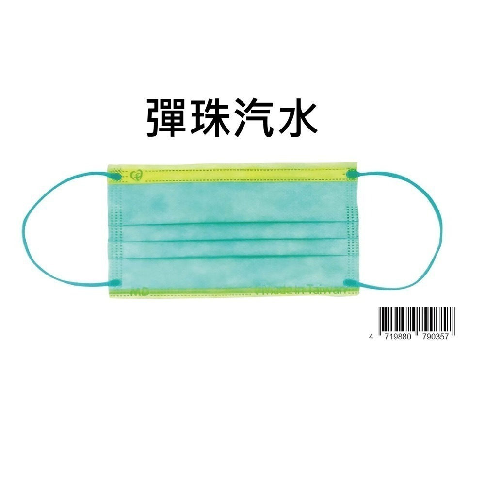 天心 盛藤 絕版出清 10入小包裝 平面成人醫療口罩 馬卡龍系列(10入/盒) 成人平面 馬卡龍系列口罩 平面口罩-規格圖16