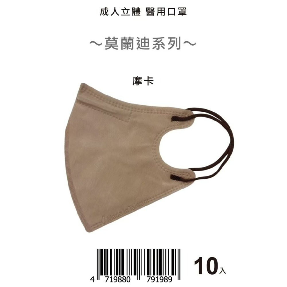 盛籐 天心3D成人立體醫療口罩🌟新色上市 🌟3D成人立體醫療口罩(莫蘭迪系列 10片/包) 多款顏色 小臉口罩-規格圖9