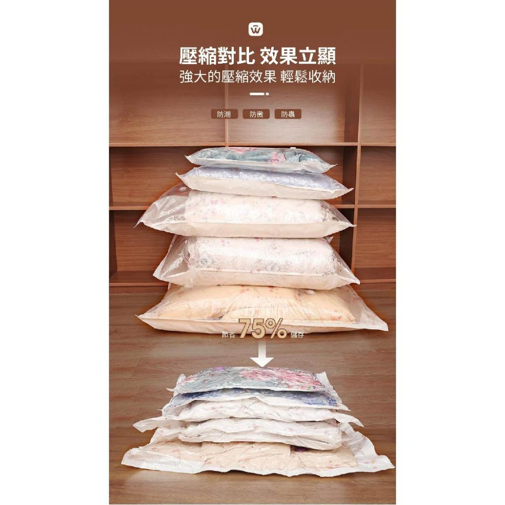 文博壓縮袋 收納袋 真空收納袋 真空壓縮袋 棉被收納袋 壓縮收納 居家收納 衣物收納袋 衣物壓縮袋 收納-細節圖2