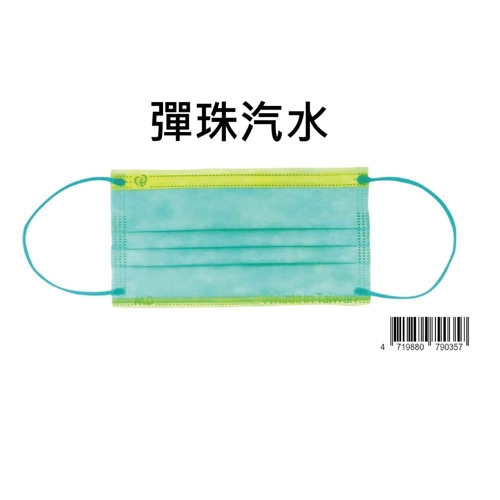 天心 盛藤 絕版出清 10入小包裝 平面成人醫療口罩 蜜糖系列(10入/盒) 成人平面 蜜糖系列口罩 平面口罩-規格圖2