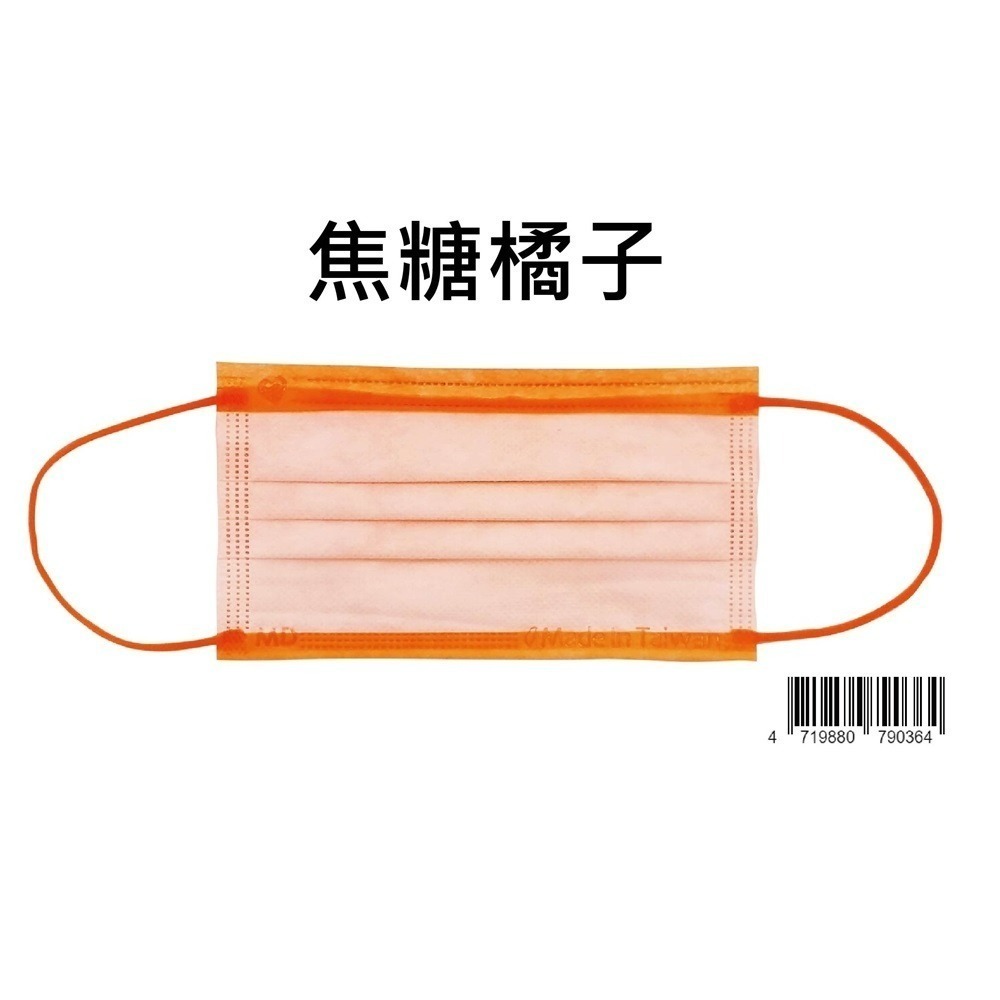 天心 盛藤 絕版出清 10入小包裝 平面成人醫療口罩 蜜糖系列(10入/盒) 成人平面 蜜糖系列口罩 平面口罩-規格圖2