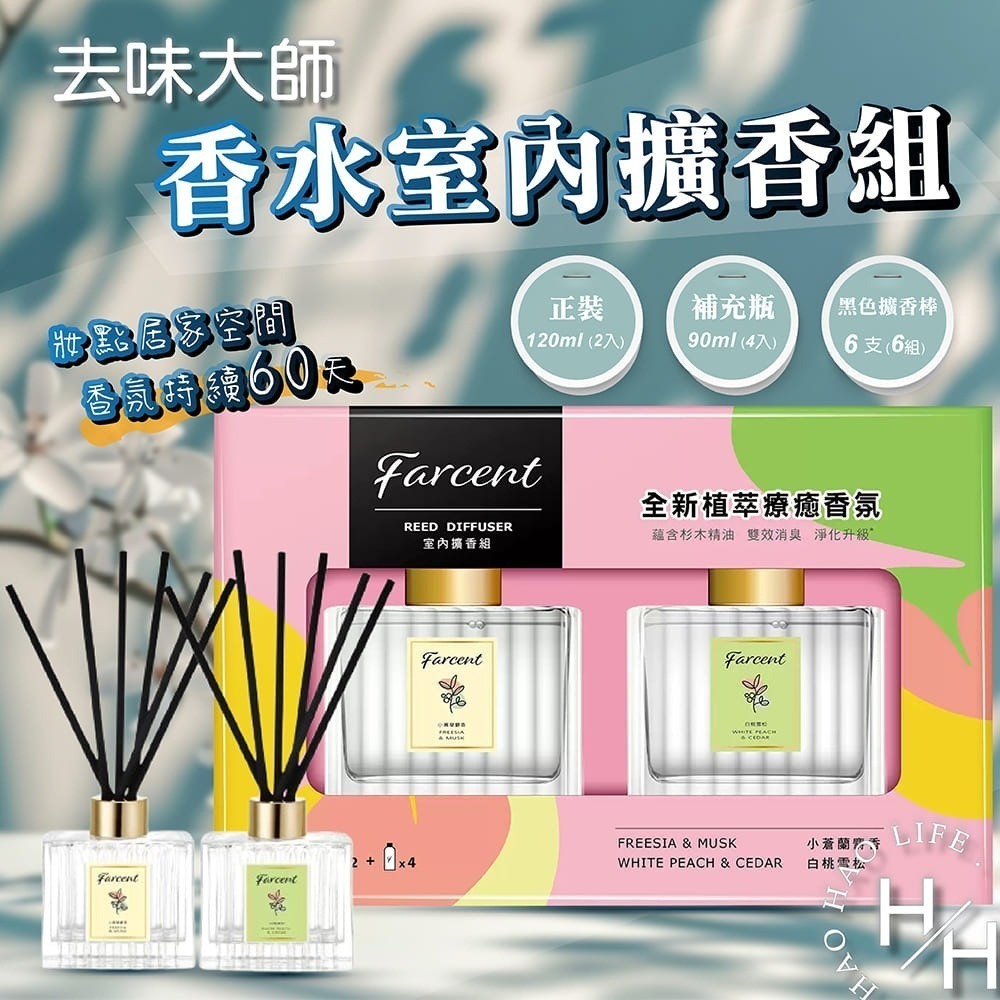 超取限購2組 去味大師 香水室內擴香組 天然植物消臭 植萃精油 自然芬芳 愉悅身心 淨味除臭 清新香味-細節圖2