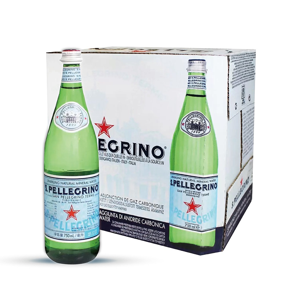 San Pellegrino 聖沛黎洛天然氣泡水 750mlx12瓶 好市多 聚餐 高雅 深層泉水 清爽 礦物質-規格圖7