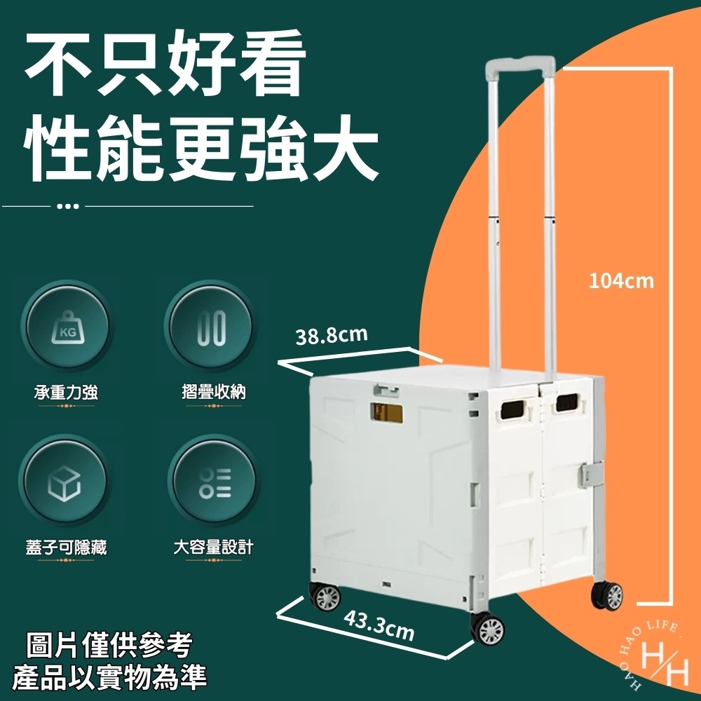 好市多現貨快出【SpaceMade】多功能摺疊推車 2色任選 市場買菜露營神器 小孩玩具收納箱 露營推車 收納車-細節圖4