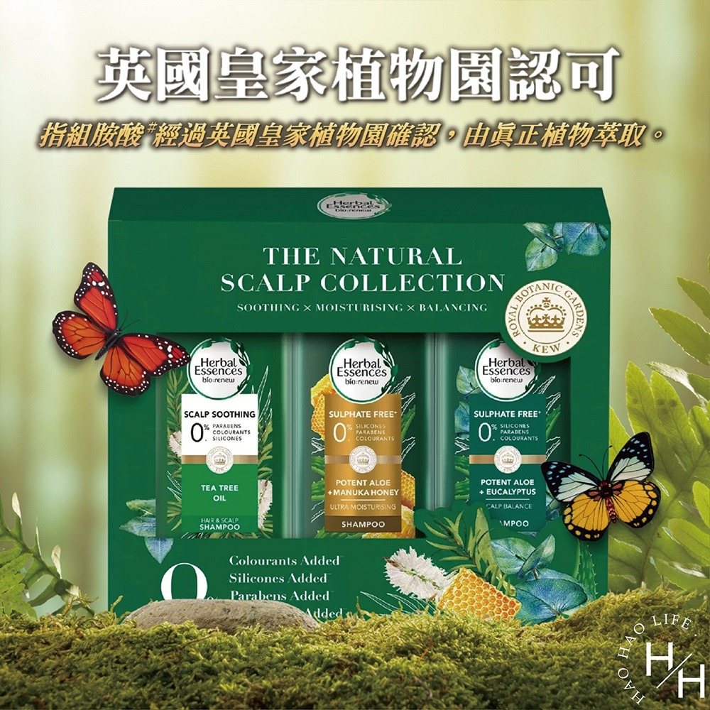 Herbal Essence 草本洗髮露(茶樹油/蜂蜜蘆薈/尤加利蘆薈) 400ml x 3款各1瓶 保養秀髮 好市多-細節圖3