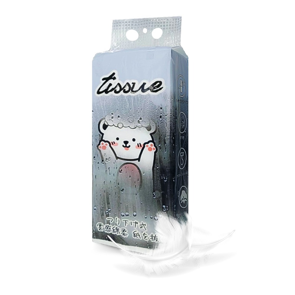 可吊掛式4層加厚抽取式紙巾 375抽 棉柔 加大加厚更耐用 原生紙漿 好拿 親膚 不掉屑 吸水力強 裝飾 衛生紙-規格圖7