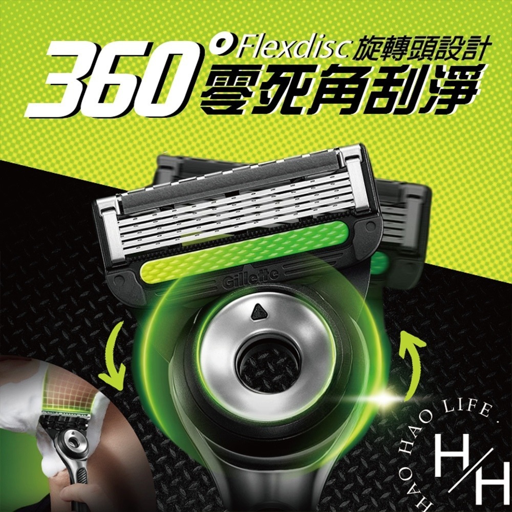 Gillette 吉列 極光刮鬍刀旅行盒組 刮鬍 刀片 吉列刮鬍刀 男 男生 男性 鬍子 臉部保養 舒適 360 旋轉-細節圖5