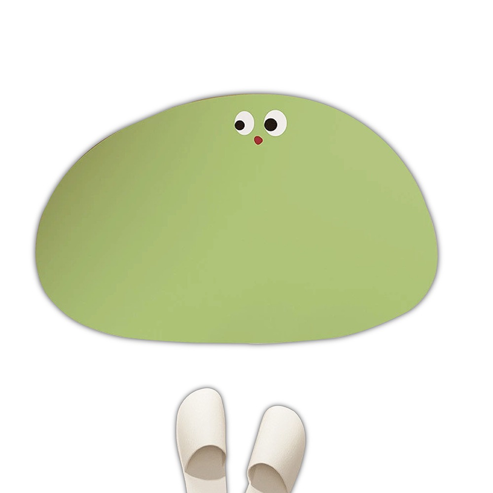 台灣現貨 卡通浴室珪藻泥吸水地墊 40x60cm 可愛搞怪 防滑 彈性 矽藻土地墊 珪藻土地墊 腳踏墊-規格圖7