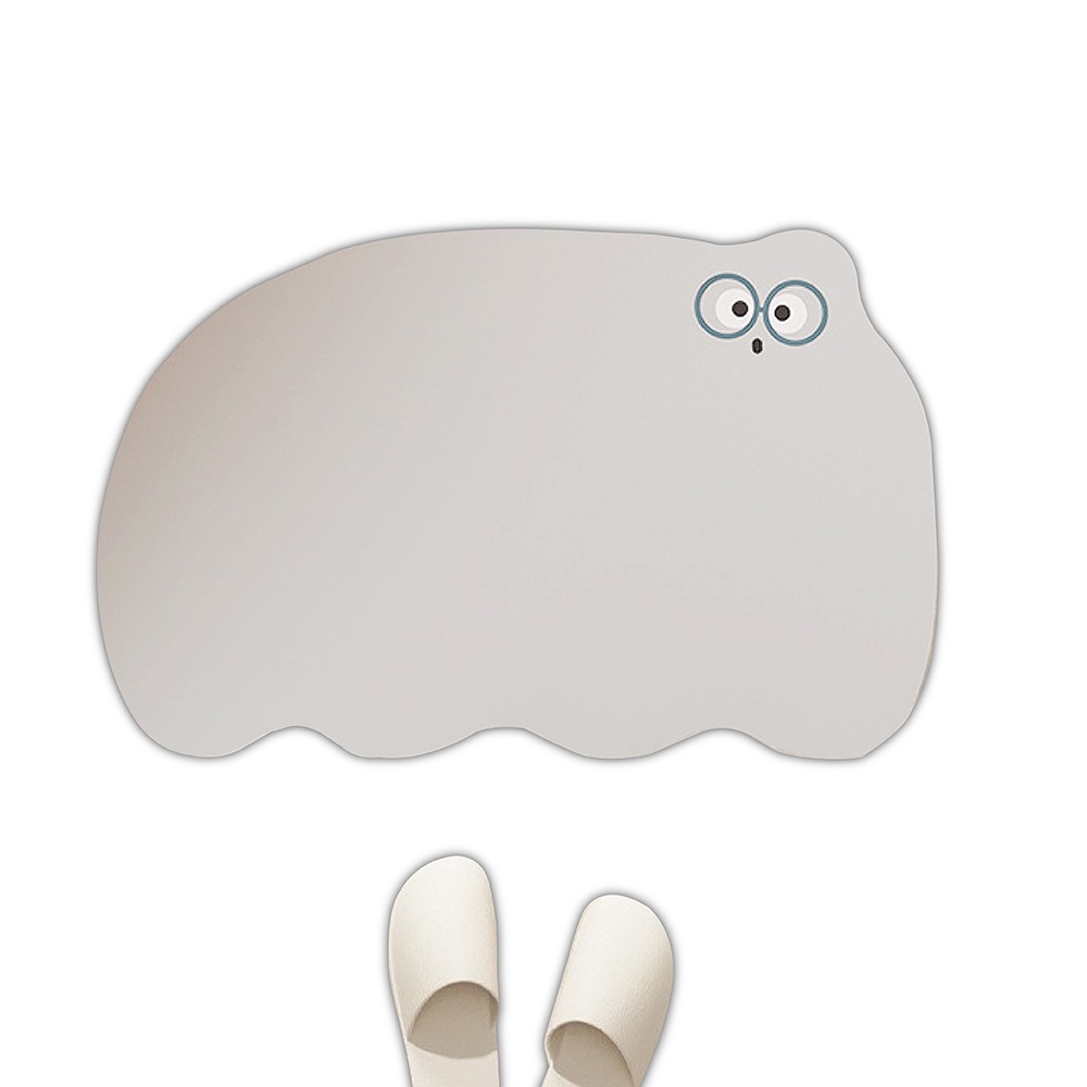 台灣現貨 卡通浴室珪藻泥吸水地墊 40x60cm 可愛搞怪 防滑 彈性 矽藻土地墊 珪藻土地墊 腳踏墊-規格圖7