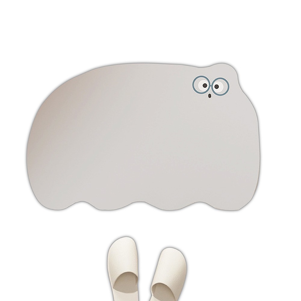 台灣現貨 卡通浴室珪藻泥吸水地墊 40x60cm 可愛搞怪 防滑 彈性 矽藻土地墊 珪藻土地墊 腳踏墊-規格圖7