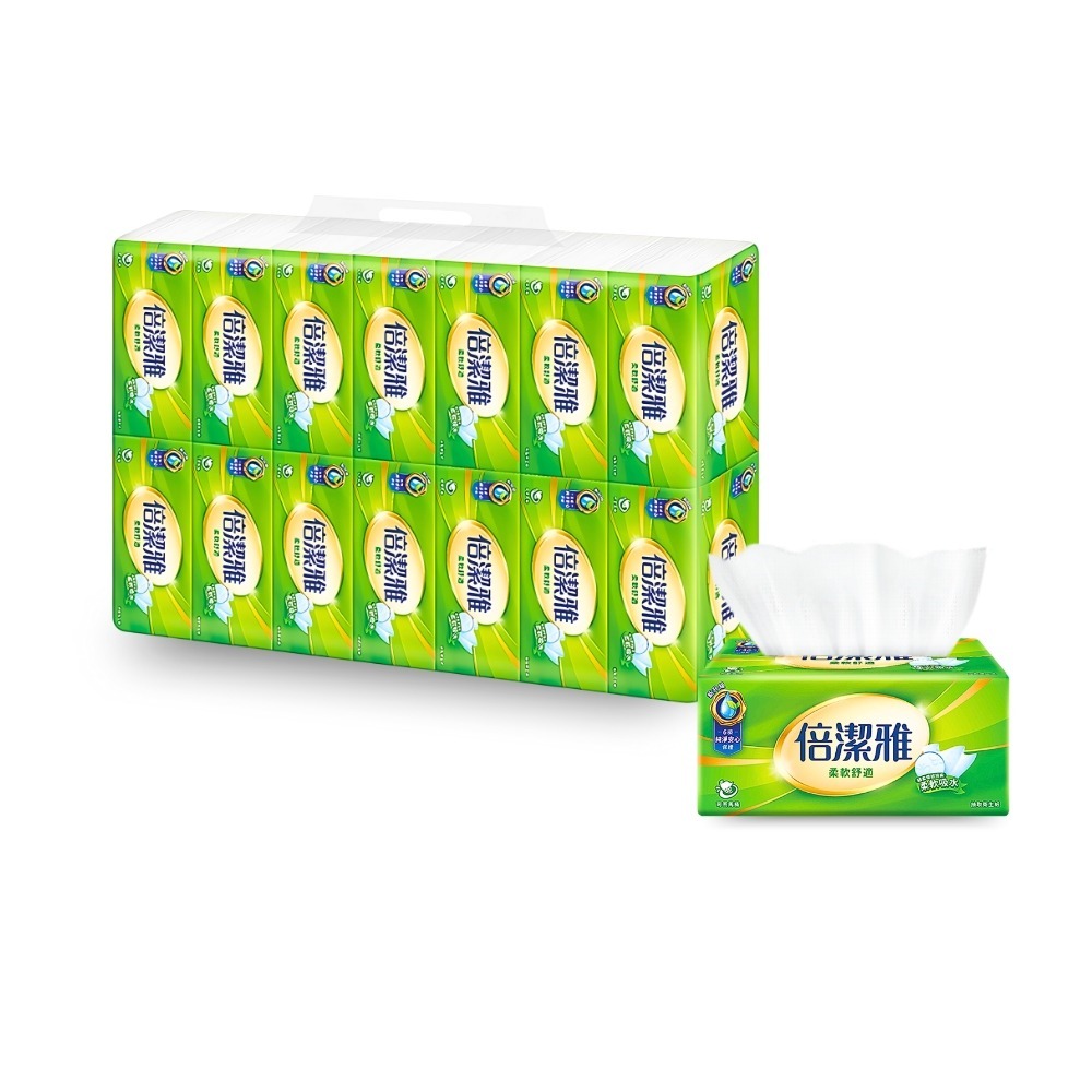 現貨快出 倍潔雅 柔軟舒適 抽取式衛生紙 150抽x14包/串 超質感 清新柔感 細緻柔感 純淨安心 衛生紙-規格圖7