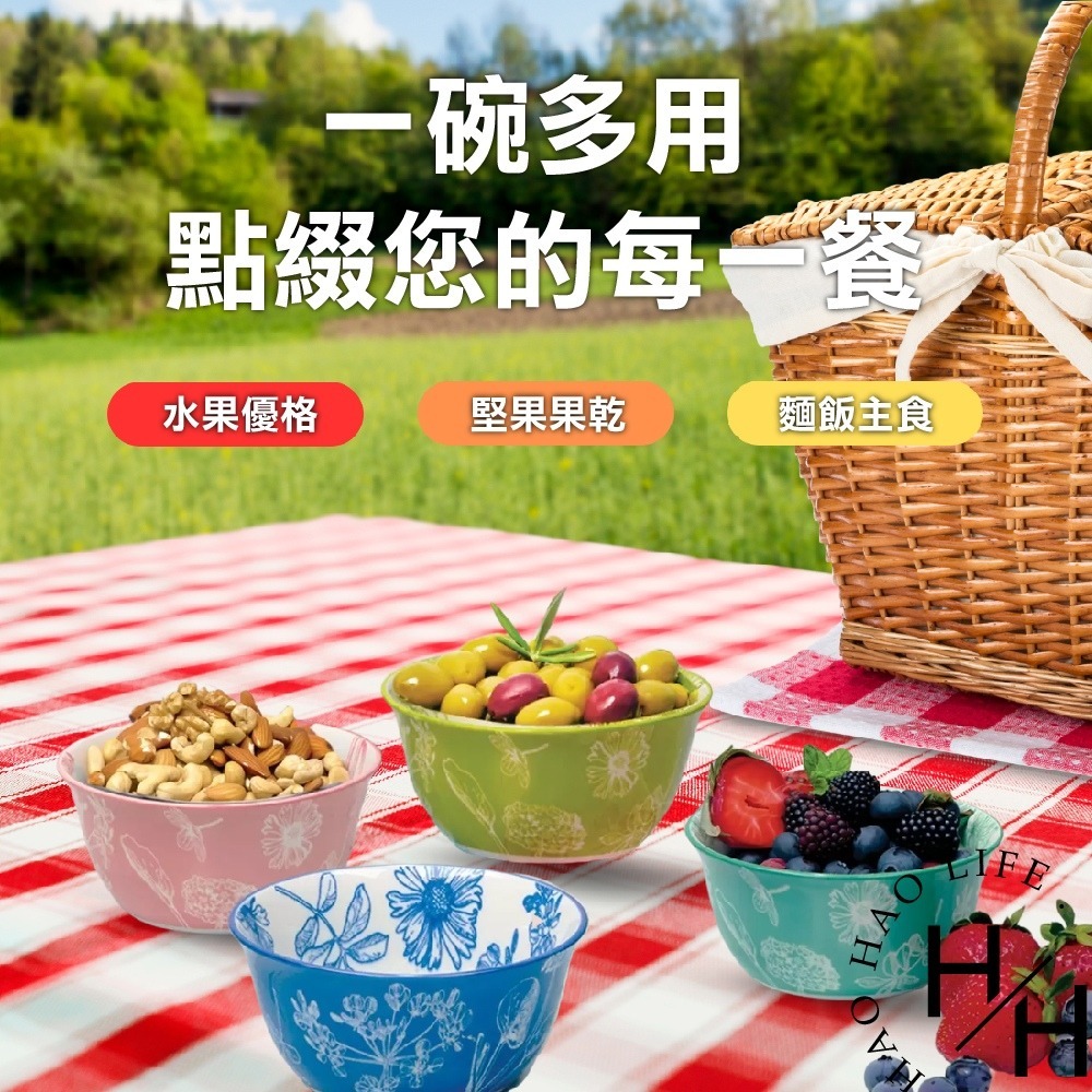 現貨發票 彩繪圓形陶碗組 10入/箱 增加食慾 耐高溫 無毒 彩色 藝術 收藏 餐具 陶瓷 碗盤 可愛碗-細節圖7