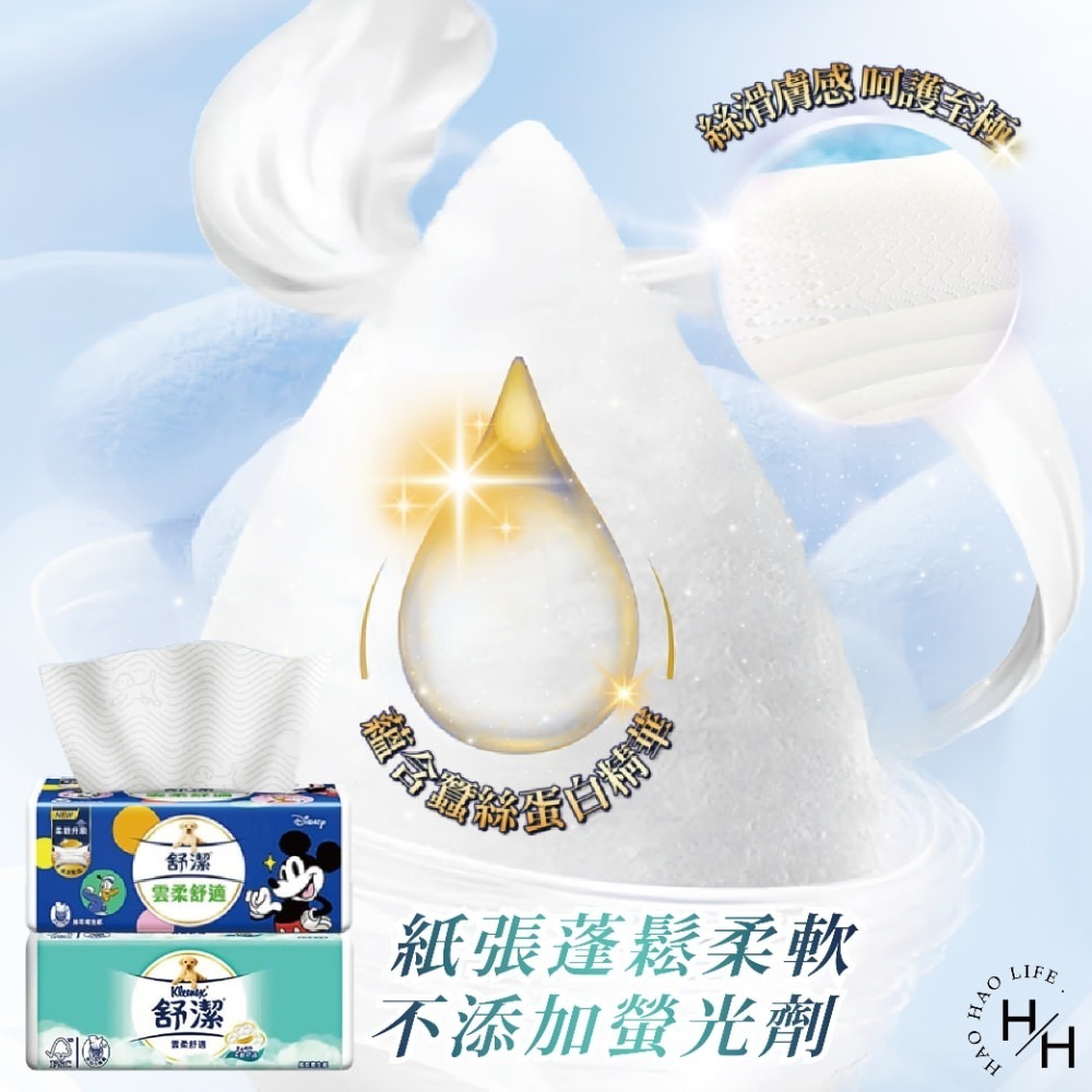 現貨【Kleenex舒潔】雲柔舒適迪士尼限定版抽取衛生紙 兩款任選100抽x10包/串 超柔軟 減少摩擦不適 衛生紙-細節圖5