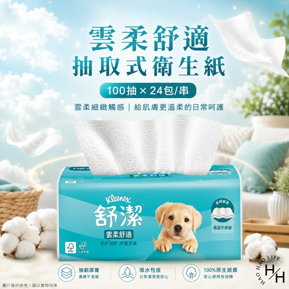 現貨【Kleenex舒潔】雲柔舒適迪士尼限定版抽取衛生紙(100抽x10包)(100抽x24包) 衛生紙 舒潔 抽取式-細節圖3