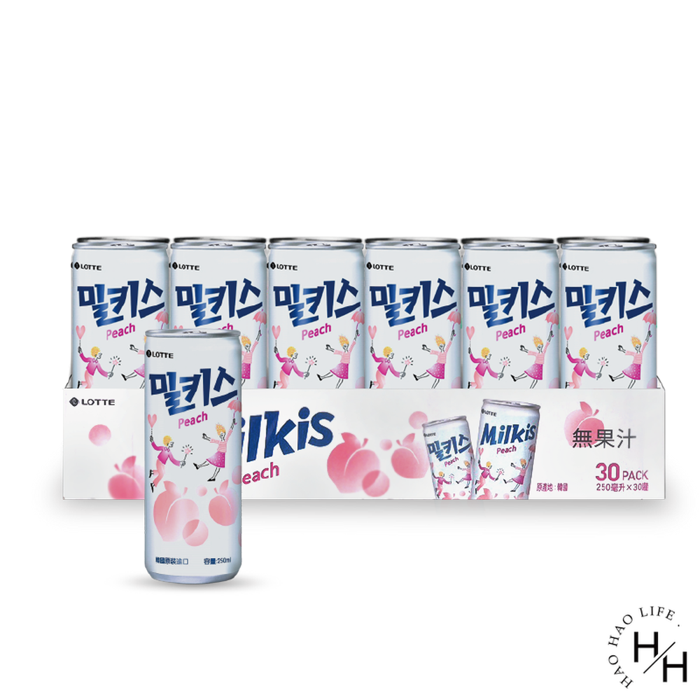 韓國 LOTTE 樂天 優格風味碳酸飲  草莓/無糖/葡萄/水蜜桃/優格飲 250毫升 X 30入 五種口味-規格圖5