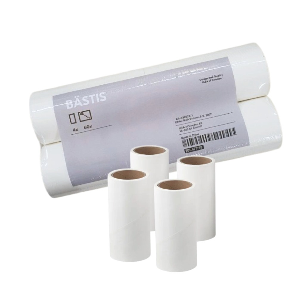 現貨快出 灰色毛絮黏把 22公分 補充包 4支組/包 黏毛滾輪 黏性強 可掛式 可撕式 除塵 除棉絮 清潔 寵物-規格圖11