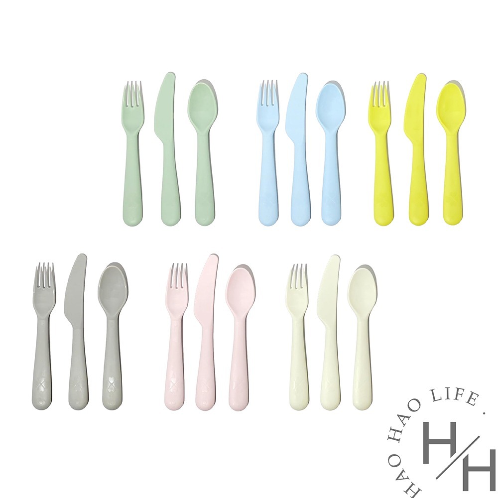 現貨快出 環保彩色飲水杯/食物盤/碗/餐具組 6入裝 防撞 防摔 無毛邊 可加熱 食品級 學習餐具-規格圖11